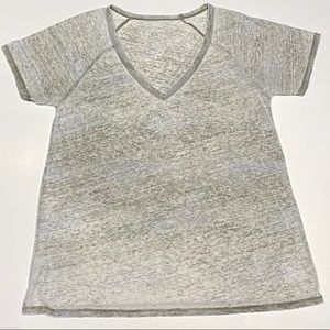 Grey v-neck shirt